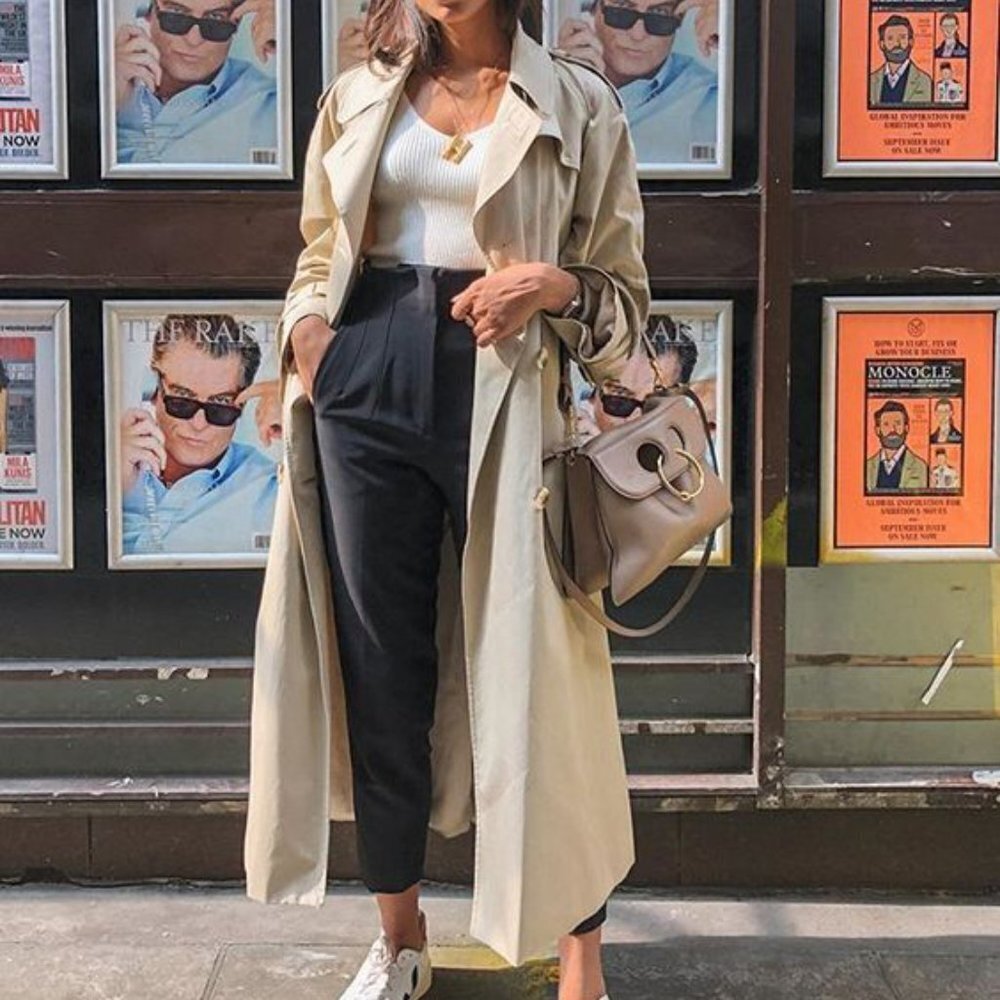 VTG Wild Rose Trench Coat